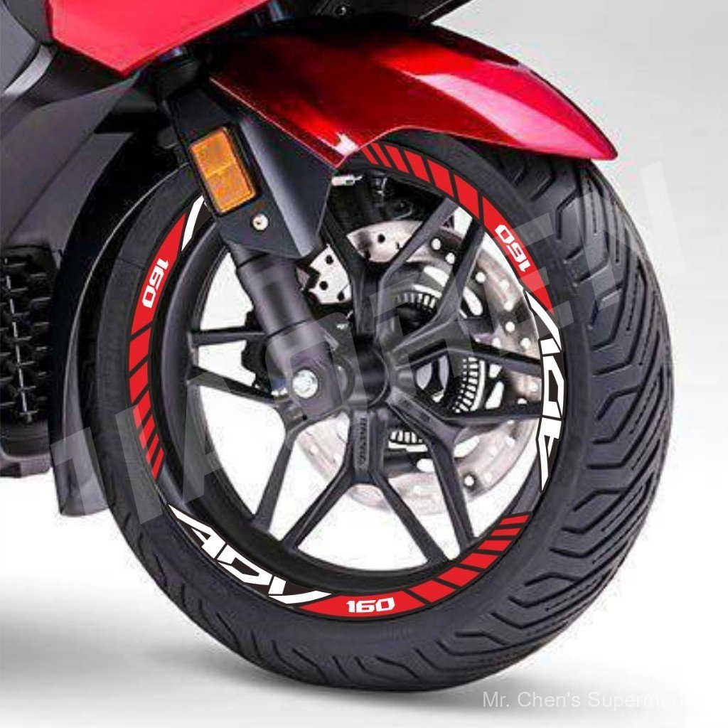 Adesivo Honda adv 160 mags 150 Decalques Conjunto De Aro Da Roda Dianteira E Traseira