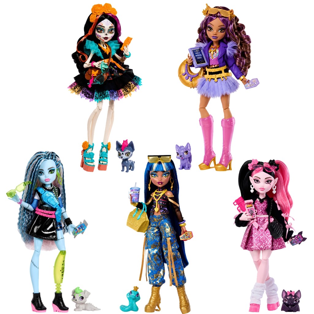 Bonecas Monster High Hpd53 Com Acessórios E Pet De Estimação Original Mattel
