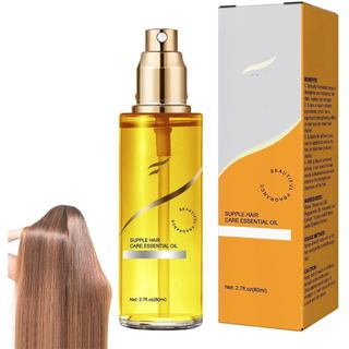 Óleo Capilar Hidratante e Fortificante para Cabelos Sedosos, Spray de Óleo Essencial Condicionador Sem Enxágue para Repa