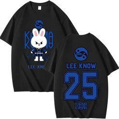 「Mina Hana」Camiseta Unissex Stray Kids Skzoo Estampa Atemporal Confortável Estilosa Moda Feminina