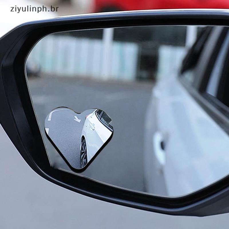 ziyulinph 1 Conjunto Bonito Forma De Coração Espelho Retrovisor Carro Pontos Cegos Auxiliar Acessórios Automóveis Para S