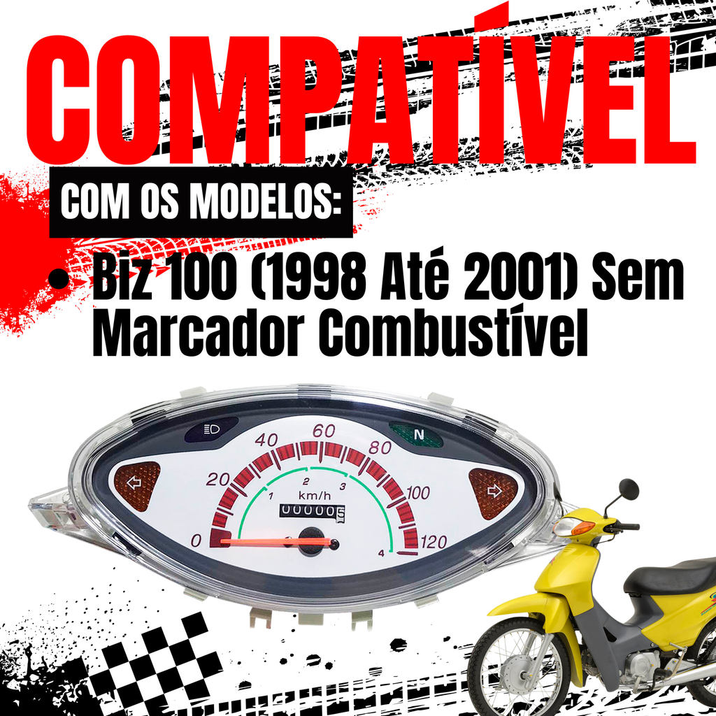 Painel Instrumentos Biz 100 1998 At 2001 — imagem 2 de 2