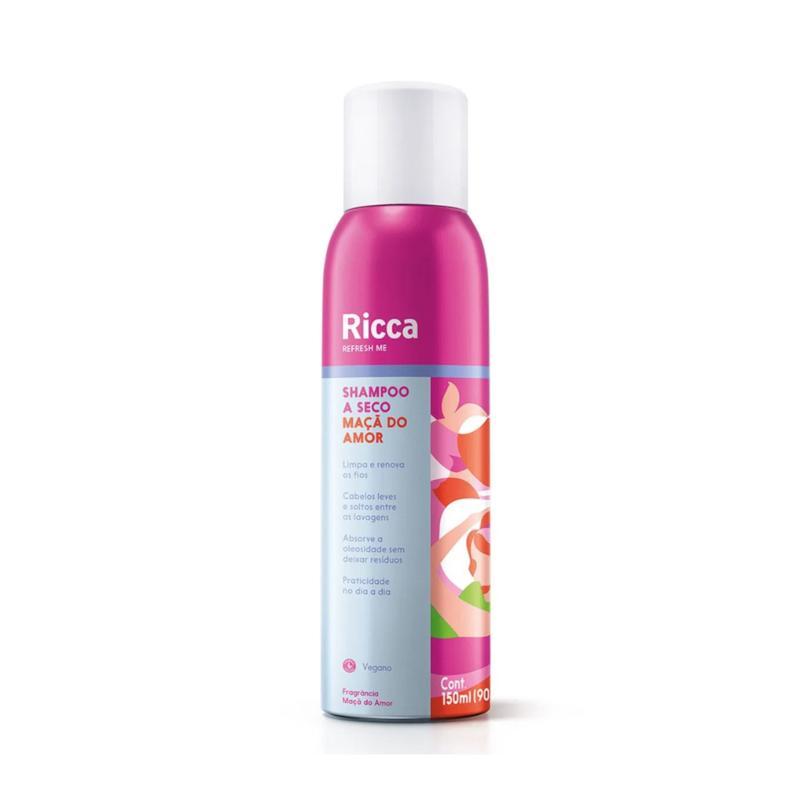 Shampoo a Seco Ricca Maçã do Amor 150ml