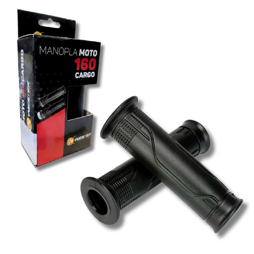 Par Manoplas Adaptáveis Wester Moto com Furo Honda CG 160 Cargo CB 250 Twister 2016 a 2025 Novo Original PVC WM8110