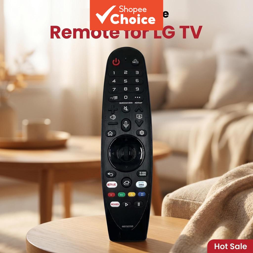 AKB75855501 Controle Remoto Magic Motion para Smart TV LG Substituição por Voz Bluetooth Sem Fio Premium