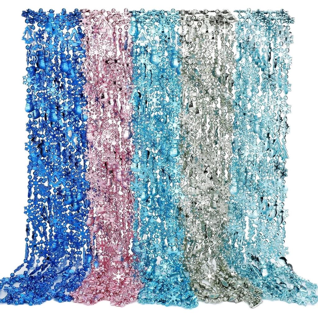 25 Peças de Colares de Pérolas em Forma de Floco de Neve, Colar de Floco de Neve, Colar de Pérolas, Lembranças para Fest
