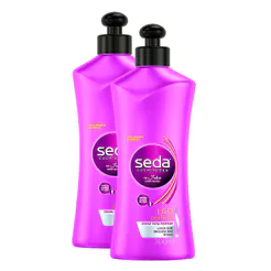Kit 2 Creme de Pentear Seda Liso Perfeito com 300ml