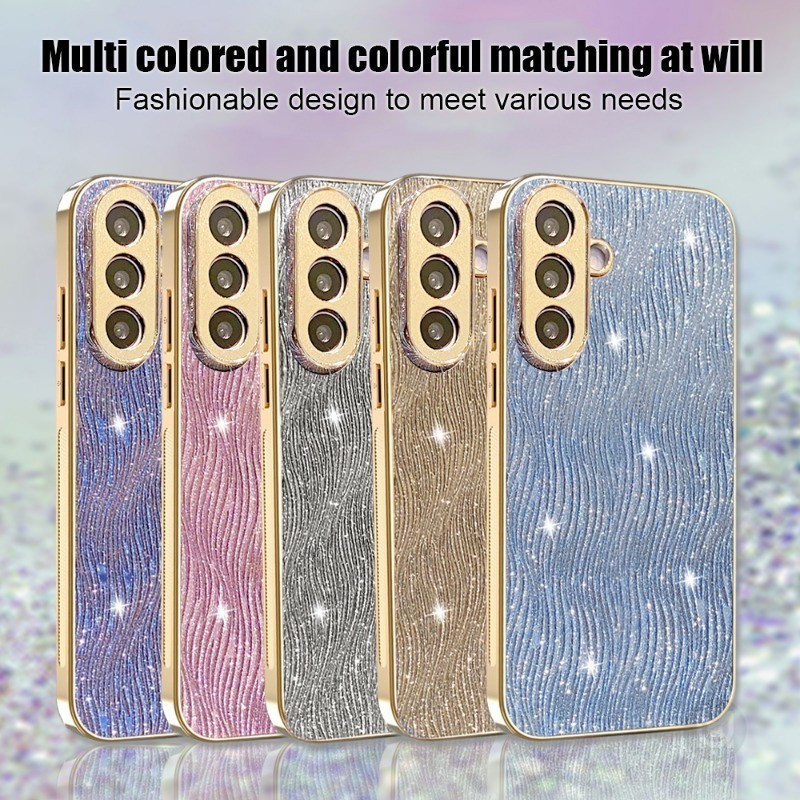 Caixa Para Samsung Galaxy A57 A37 A17 A07 A56 A36 A26 A16 A06 A55 A35 A25 A15 A54 A34 A24 A14 A53 5G Glitter Chapeamento
