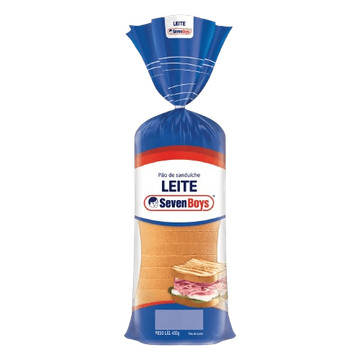 Pão De Forma Leite Seven Boys