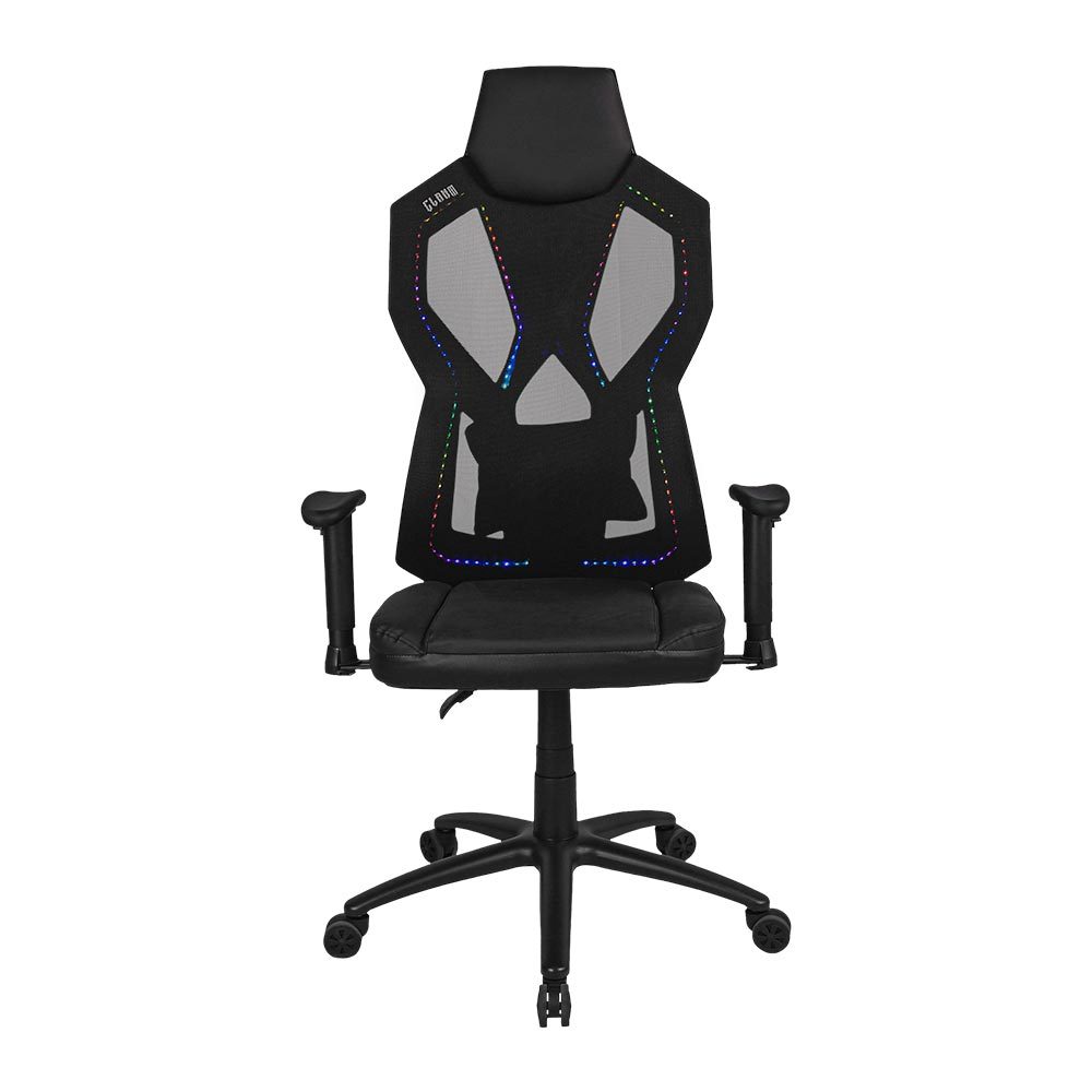 Cadeira Gamer Ergonômica CLANM Skaly Tela Mesh com RGB Reclinável 180° 5 Rodízios Suporta até 120kg