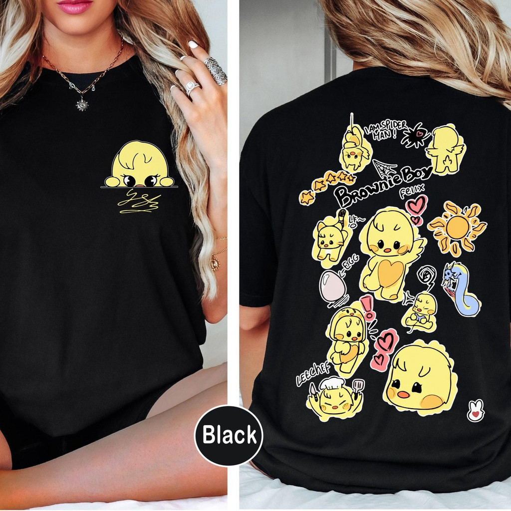 「BR.Moonlight」Camiseta Unissex Stray Kids SKZOO Personagens Fofos Cartunes Estampa Linda Confortável Fofa Moda Feminina