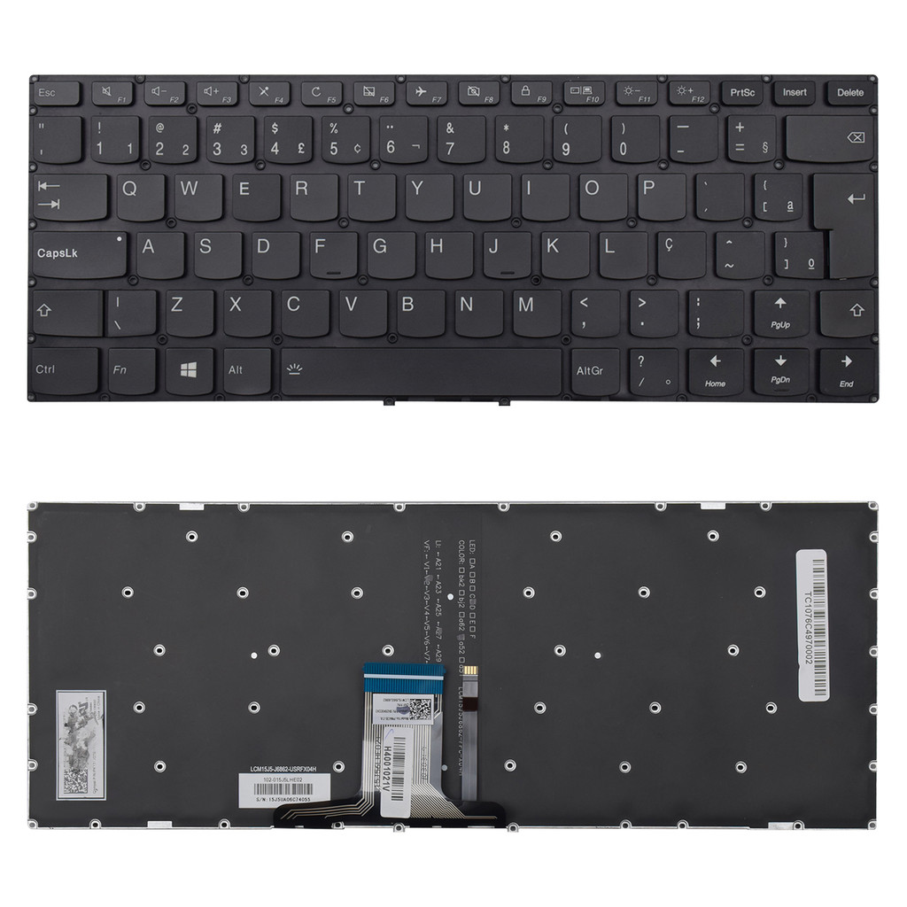 Teclado para Notebook Lenovo Yoga 710-14IKB Com Iluminação