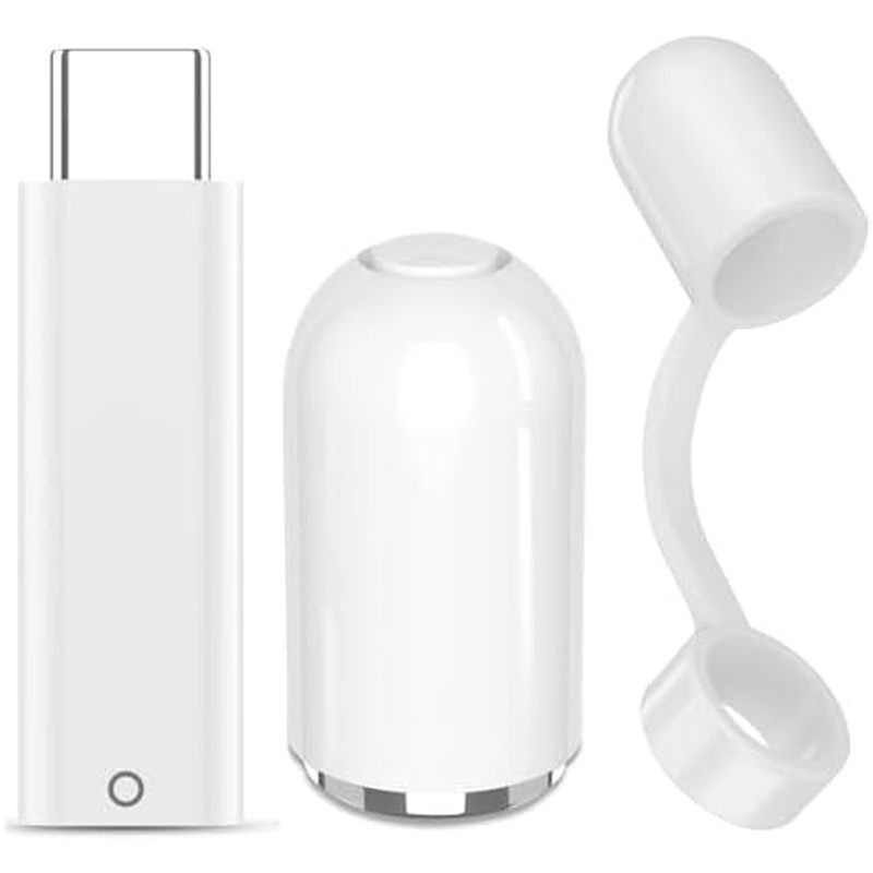 Adaptador APETOO USB C Para Lápis + Tampa De Substituição Magnética Apple Pencil