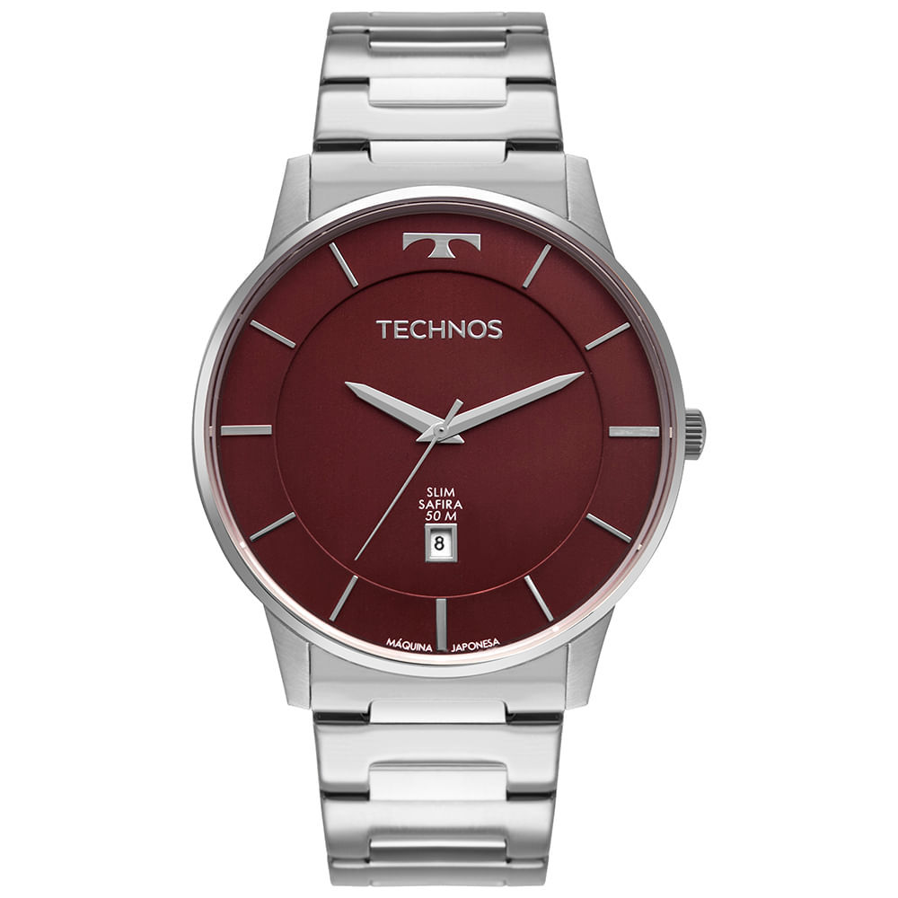 Relógio Technos Masculino Slim Prata - GM10YQ/1N