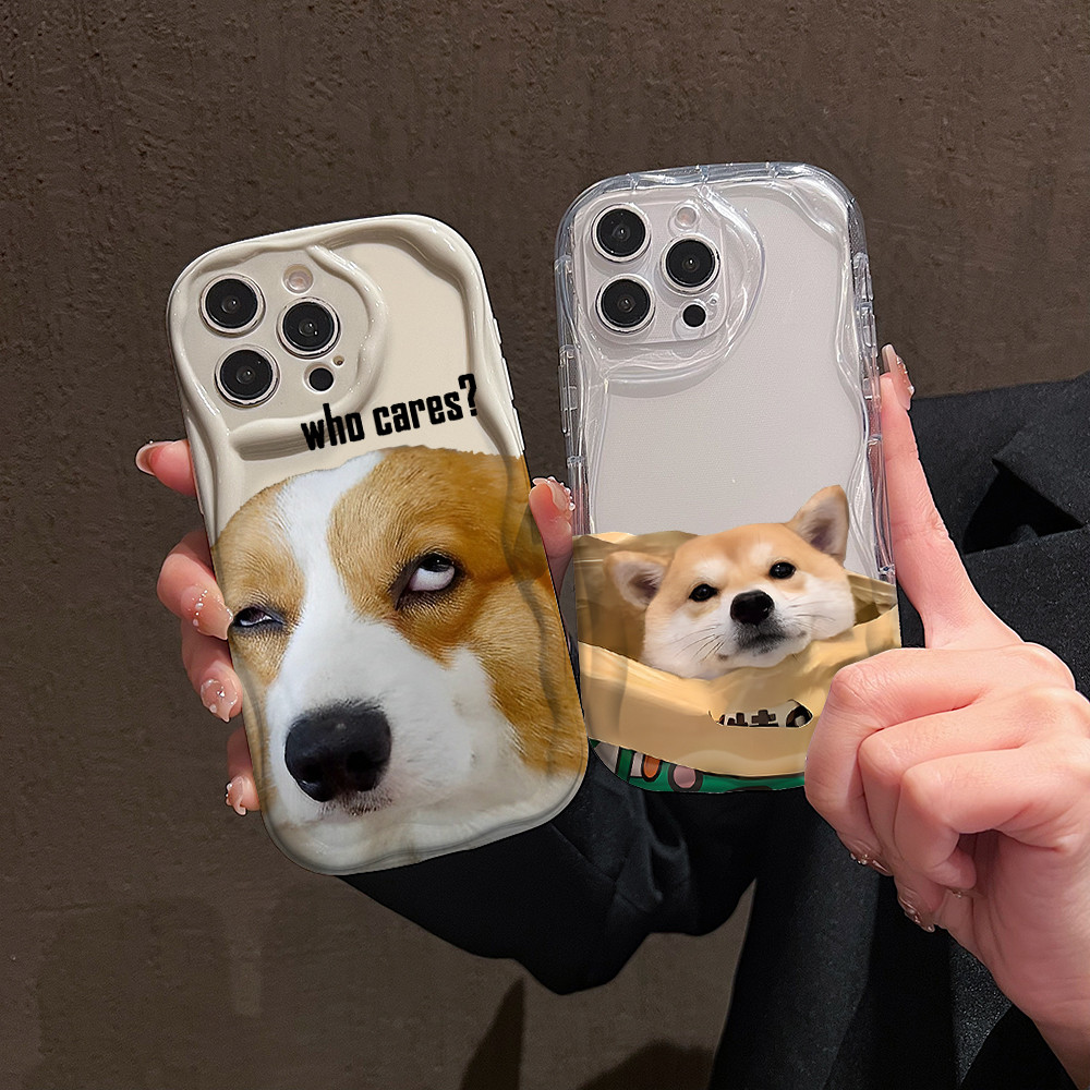 Capa De Telefone Com Padrão De Cachorro Engraçado Para Samsung A12 A13 A04S A14 A15 A21S A22 A23 A24 A25 A32 A33 A34 A35