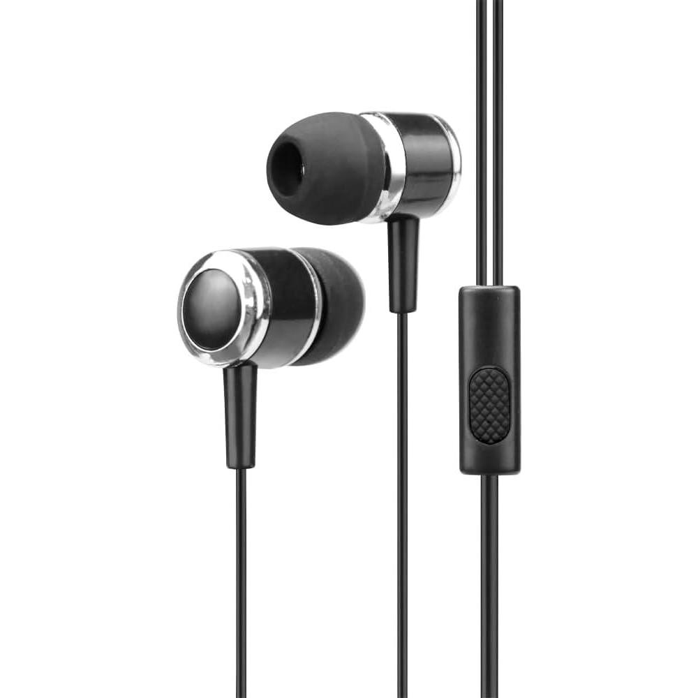 FONE DE OUVIDO DOT PRETO INTRA AURICULAR COM FIO E MICROFONE LETRON-74442