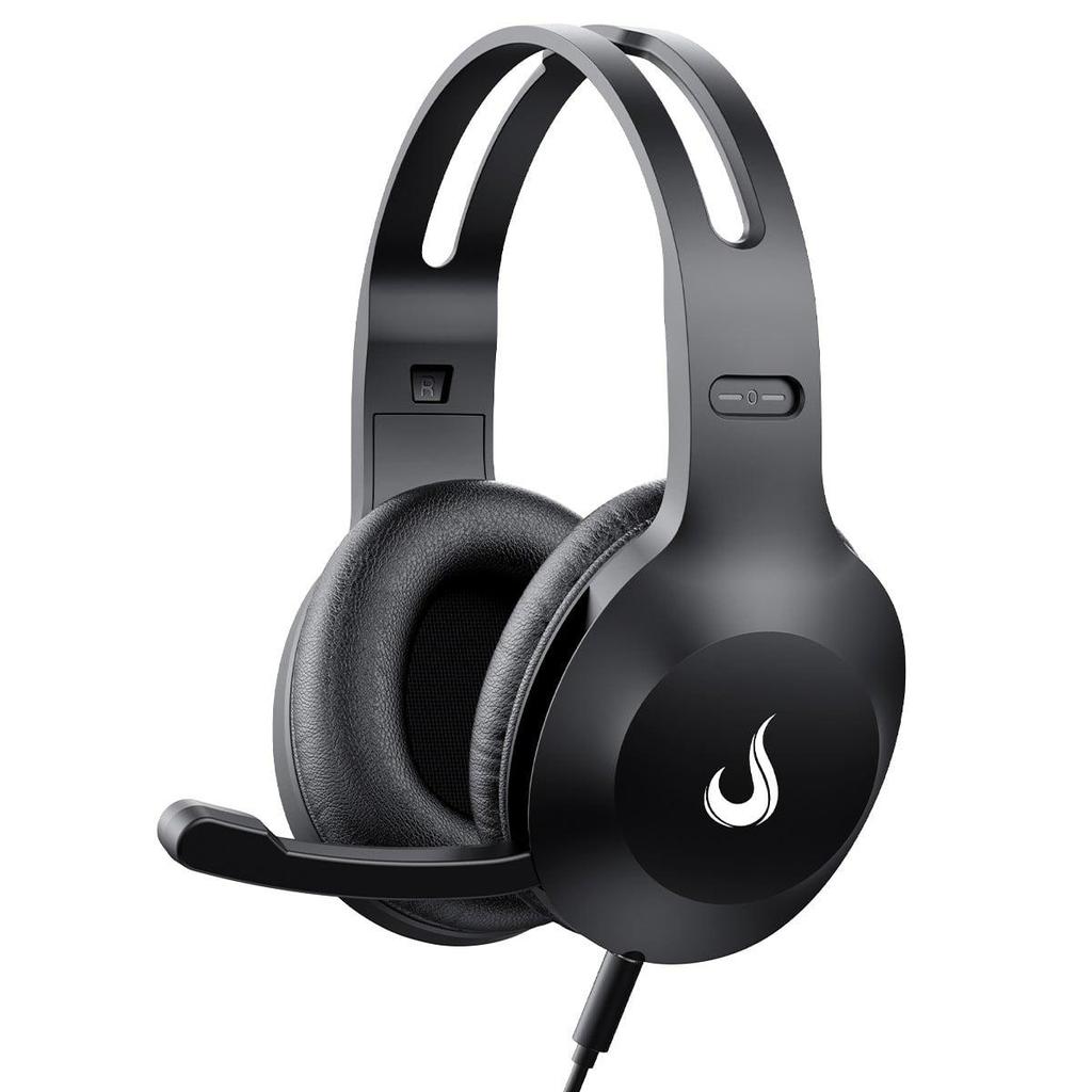Headset Rise Mode Office 03, Drivers de 40mm, Com Microfone, Preto, RM-HS-OF-03-FB