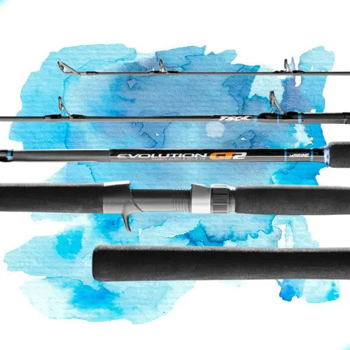 Vara de Pesca Marine Evolution GT2 S601MH 1,83m 20-50lb Molinete Spinning Água Salgada Fibra Vidro Ação Média Pesada