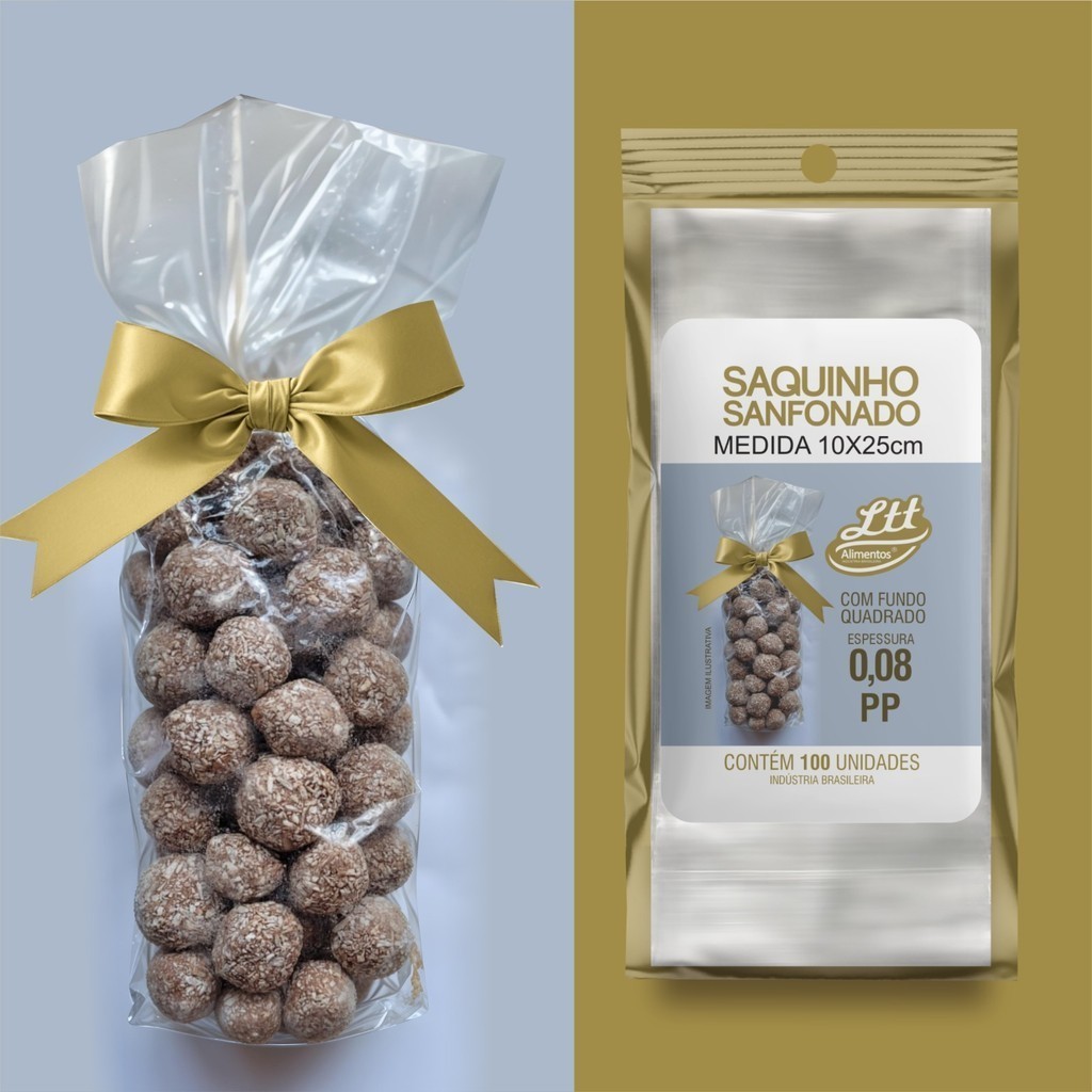 Mais Temperos Saquinho para pipoca gourmet 10x25cm com 100Unds Promoção