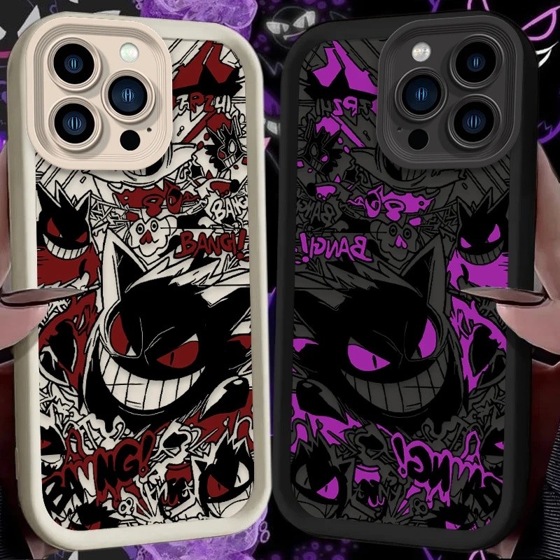 Capa De Personagem Pokémon Gengar Para Samsung A57 A56 A55 A17 A07 A16 A15 A27 A54 A06 A35 A23 A14 A53 A13 A12 A25 A36 A
