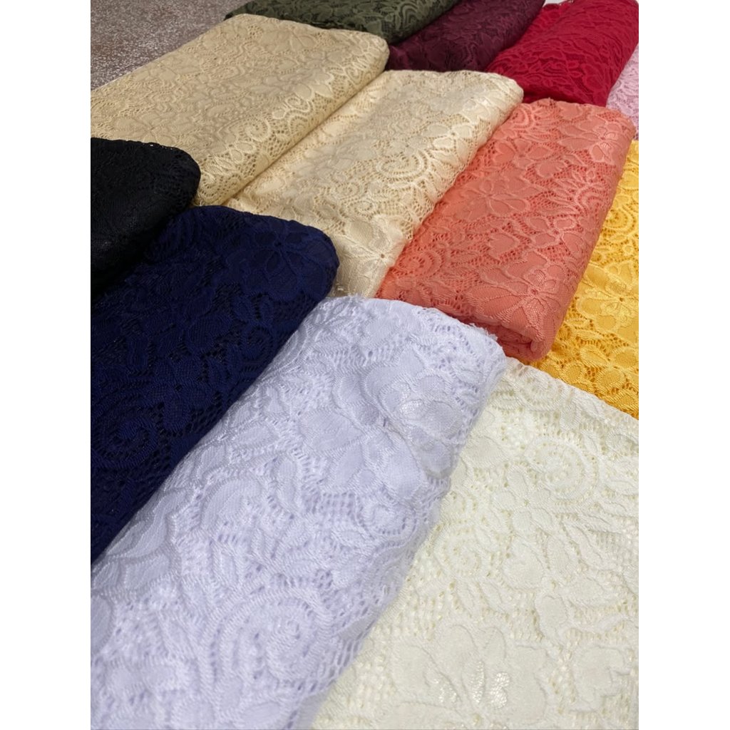 Kit 2 metros tecido renda poliamida lycra ( 2,00 x 1,50 )