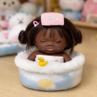 Natasha boneca peruca 14cm 10cm 8cm preto boneca descompressão peruca conjunto pequena peruca de boneca preta