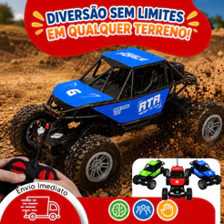 Carrinho Controle Remoto 4x4 Car Off-Road Gira Carro Brinquedo Interativo Sobe Escadas Rodas Emborrachadas