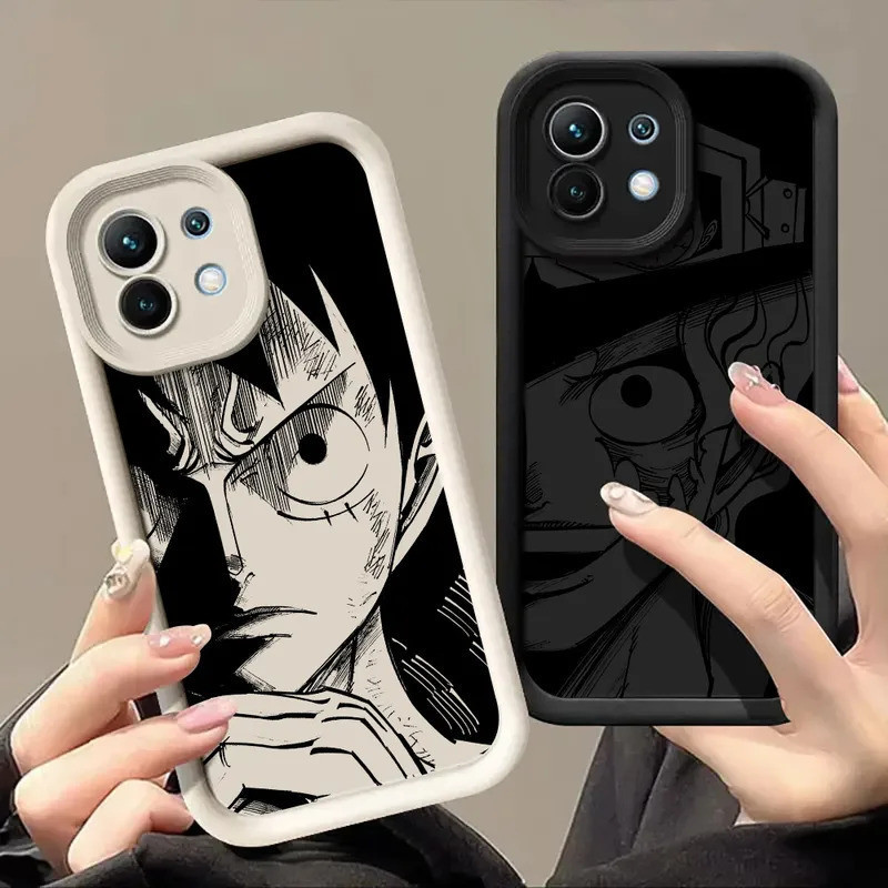 Capa de Silicone Anime One Piece Luffy para Xiaomi 15T 14T 13T Pro 15 Ultra 17Pr