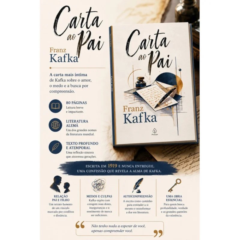 Livro Carta ao Pai - Franz Kafka - Editora Principis — imagem 2 de 2