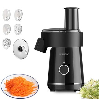 Cortador elétrico de vegetais seis em um multifuncional fatiador de alimentos máquina de salada elétrica