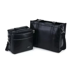 Kit Bolsa Tote Midi com Alça + Térmica Move Média Preta