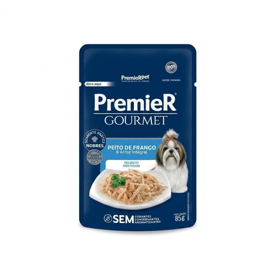 Sachê Premier Gourmet Cão Peito De Frango/Arroz Integral 85G
