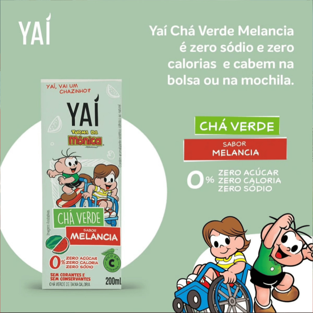 yaí Chá Turma da Mônica Melancia TP 200ml · foto 2