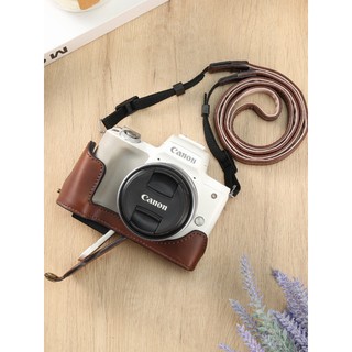Adequado para Canon m50 bolsa de câmera de segunda geração m50 geração capa de couro Base capa protetora alça de ombro l
