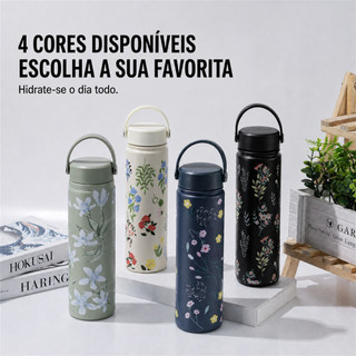 Aço inoxidável 304 Garrafa Térmica liso espacial Quente e Com Isolamento Espacial Quente Frio Térmico 800ml