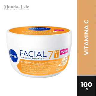 GEL CREME FACIAL NIVEA ULTRA LEVE 7 EM 1 VITAMINA C 100G - ( LANÇAMENTO 2026 )