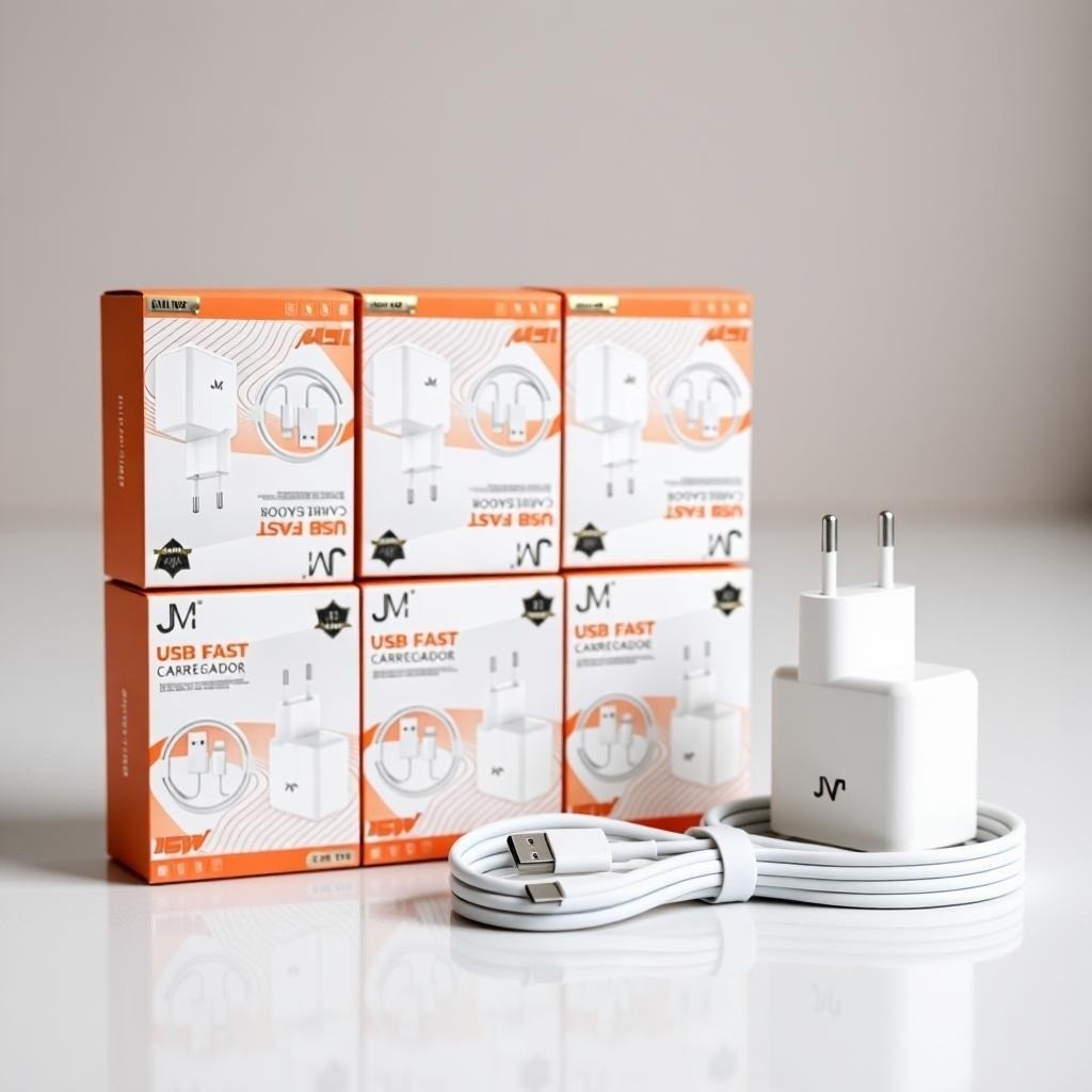 Carregador de Parede USB Bivolt para Celular e Smartphone