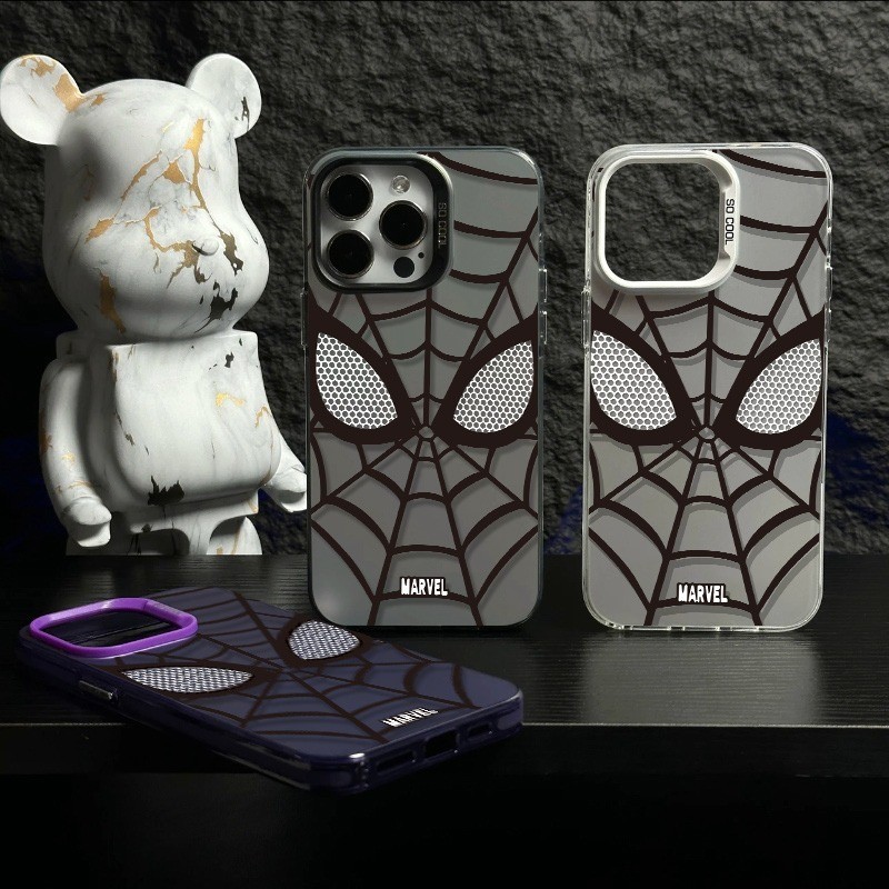 Invólucro Para Samsung A73 A72 A71 A53 A52 A33 A32 A23 A22 A21S A20S A13 A12 A10 Caso De Telefone Luxuoso Homem-Aranha C