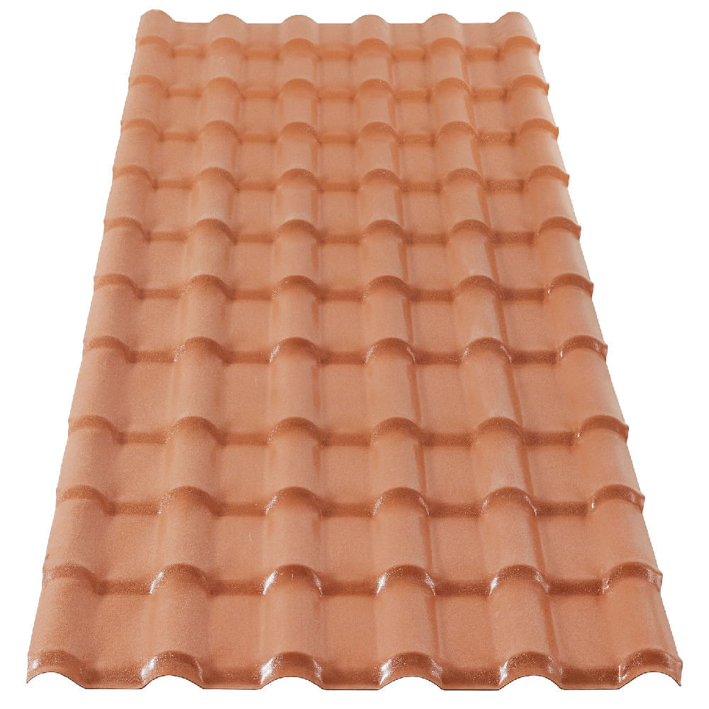 Telha de PVC com 2,42x0,88 Metros Plan Cerâmica - 081190630242 - PERMATTI
