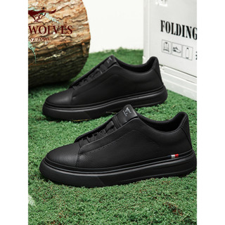 Sete lobos masculinos 2026 verão sapatos masculinos All-Match sapatos na moda sapatos de couro casuais luz luxo tênis ma