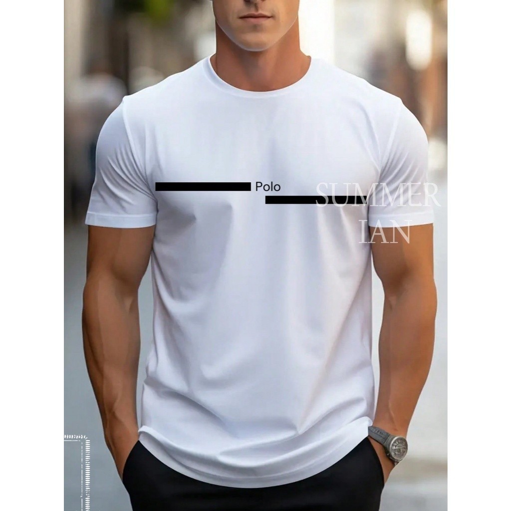 Camiseta Basica 100% Algodão 30.1 Polo Listrada