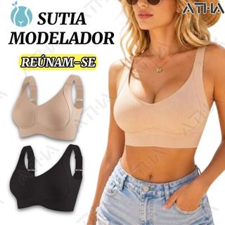 Sutiã Sem Costura Plus Size , Suporte Para Copo Completo , Busto Grande , Ajustável , Anti-Queda-AT