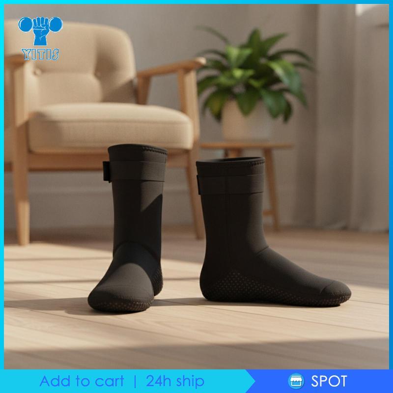 [Yitis] Meias De Mergulho Antiderrapantes Botas Calçados De Cano Médio Isolados Para Mergulhadores E Com Snorkel