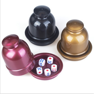Copo de dados de plástico com tampa, copo de dados resistente a choques, peneira reta, copo colorido, shaker, KTV, Bar g