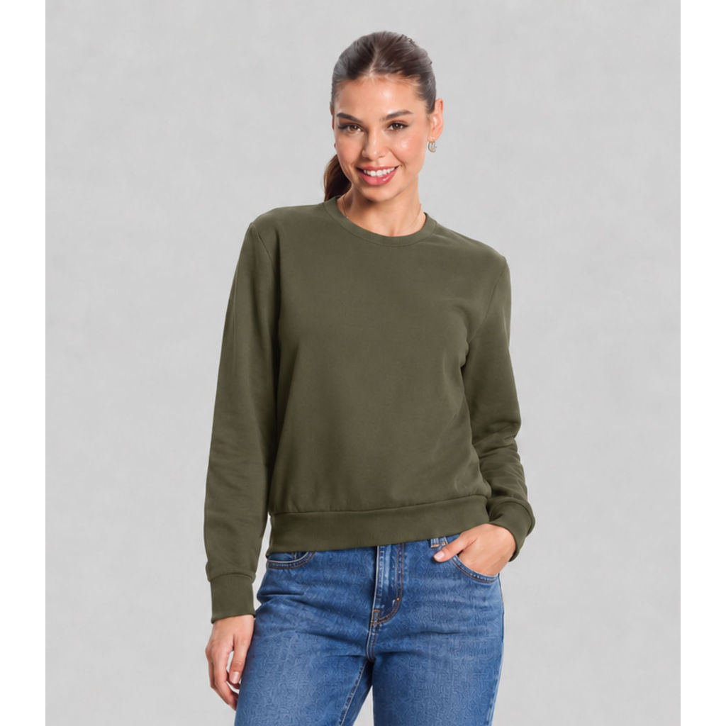 Blusão Feminino Básico Moletom Peluciado Rovitex Verde