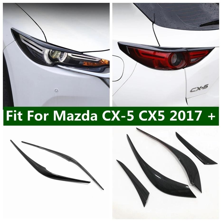 ABS Chrome Cabeça Luz Sobrancelha Capa Guarnição Lâmpada Traseira Pálpebra Decoração Quadro Apto Para Mazda Cx-5 Cx5 201
