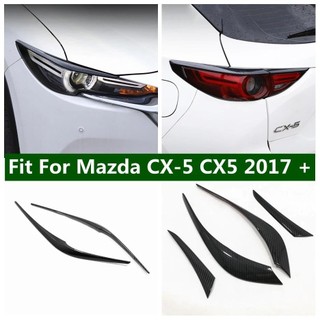 ABS Chrome Cabeça Luz Sobrancelha Capa Guarnição Lâmpada Traseira Pálpebra Decoração Quadro Apto Para Mazda Cx-5 Cx5 201