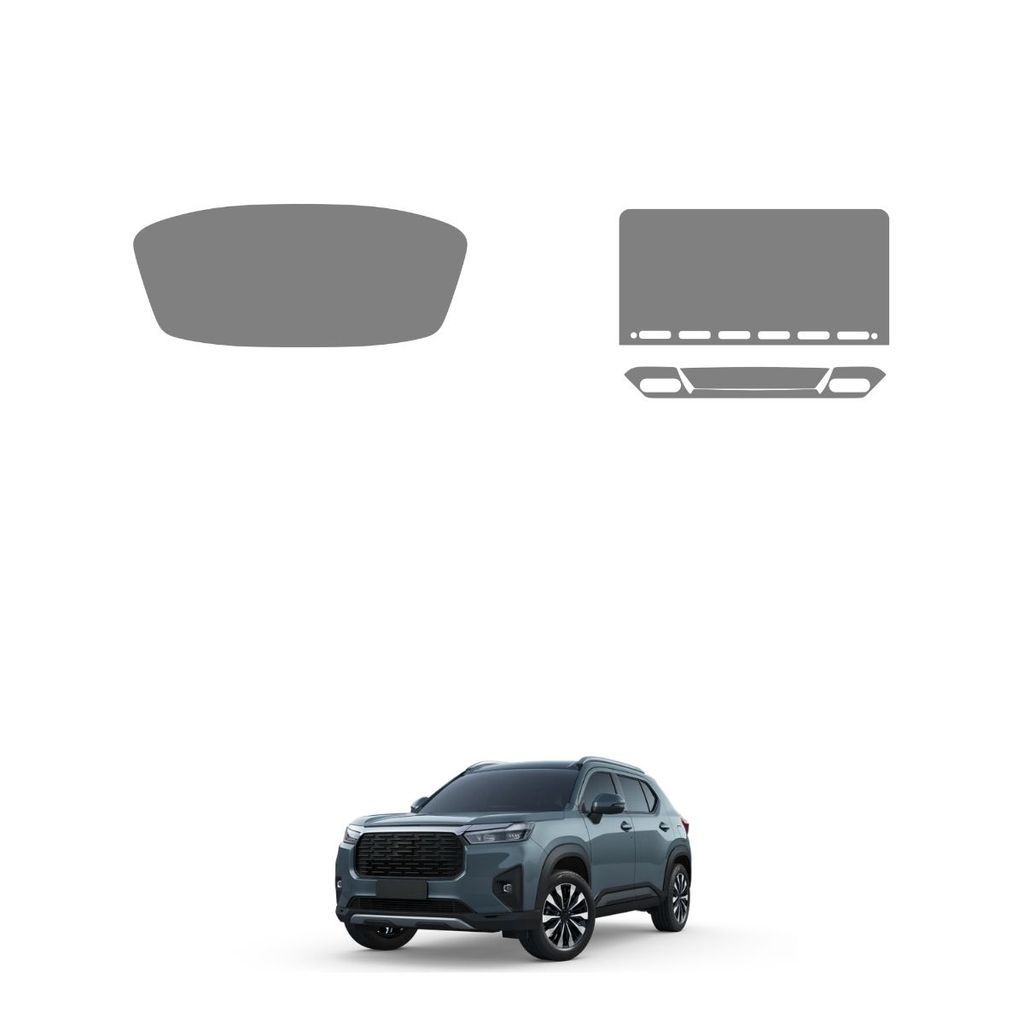 Película PPF Proteção Kit Console Ar Velocímetro Multimídia Honda WR-V 2025 2026 2027 Transparente TPU Anti Risco