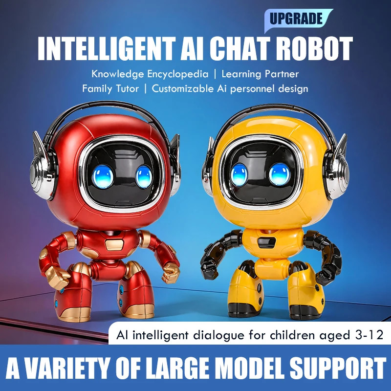 Multi AI Modelo Suportado Robô De Chat Inteligente Crianças Brinquedo Educacional Tradução Bilíngue História Contando Co
