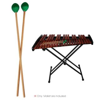 Mingzhe MARIMBA MALLETS XILOFONE GLOCKENSPIEL KIT DE PERCUSSÃO PARA MÚSICOS LINDOS CABOS DE FAIA 1 PAR VERMELHO (1 par)